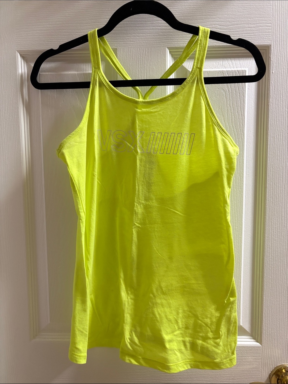 VSX Neon Yellow Racerback Tank Top